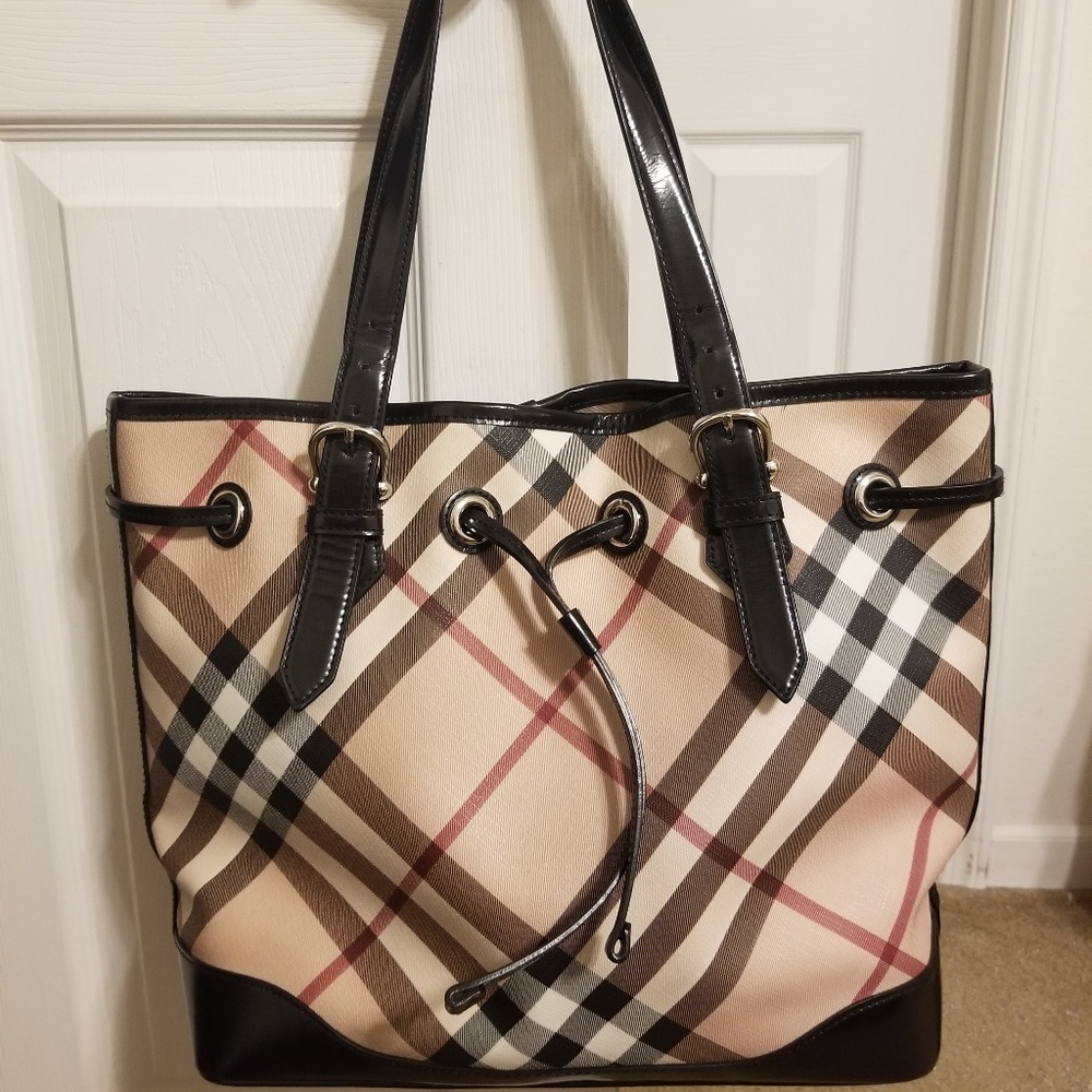 Burberry "Claudia " Drawstring  Shoulder bag
